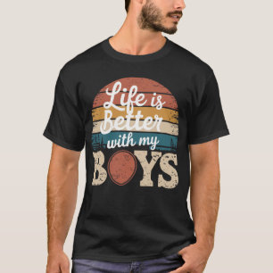 Retro Shirt: Mit meinen Jungs T-Shirt