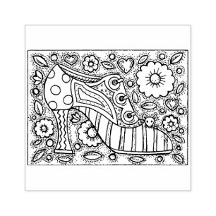 RETRO SHOOY FASHION, MAUS IM HAUS, BLUME POWER GUMMISTEMPEL