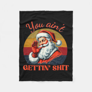 Retro Sie bekommen keinen lustigen Weihnachtskatal Fleecedecke