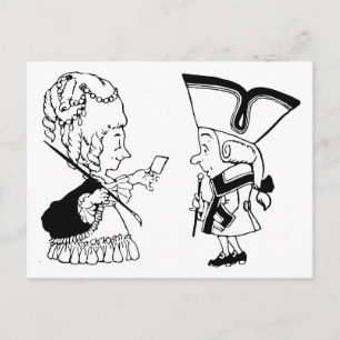 Retro Sie sind eingeladen Postkarte