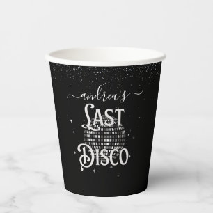 Retro Siebziger Letzte Disco 70er Junggesellinnena Pappbecher