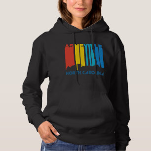 Retro Siebzigerjahre Art-Asheville-North Carolina Hoodie
