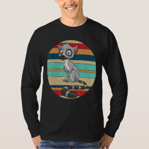Retro Sifakas Zoo Tier Madagaskar Monkey Lemur T-Shirt