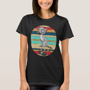 Retro Sifakas Zoo Tier Madagaskar Monkey Lemur T-Shirt