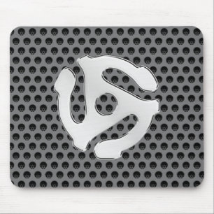Retro-Silber-Chrom-ähnlicher 45-Abstandshalter Mousepad
