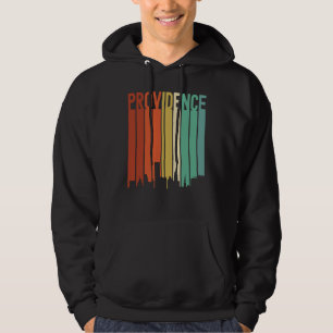 Retro-Silhouette von Providence Rhode Island im Vi Hoodie