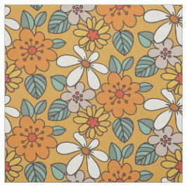 Retro Simple Floral Pattern Stoff