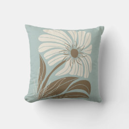 Retro Simplistic Hawaiian Single Blume Kissen