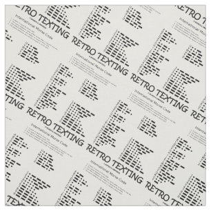 Retro Simse International Morse Code Geek Spaß Stoff