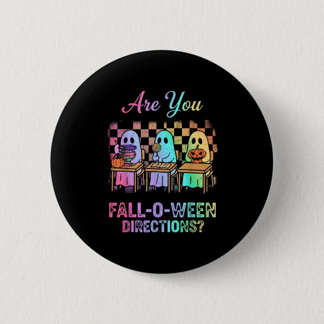 Retro sind Sie fallen an Ween Anleitung Lehrer Hal Button (Vorderseite)