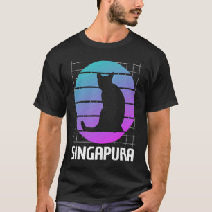 Retro Singapur-Katze 1 T-Shirt