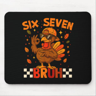 Retro Six Seven Bruh 67 Herbst Erntedankfest Truth Mousepad