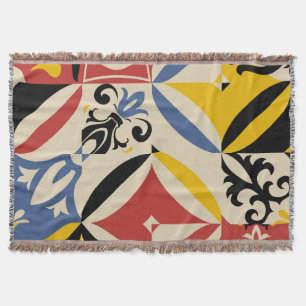 Retro Sixties Azulejos Geometrisches Muster Decke