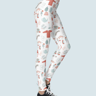 Retro Skandinavische Hygge Leggings