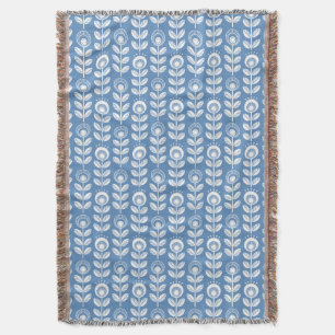 Retro skandinavisches blaues Muster Decke