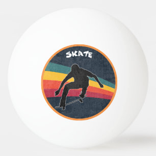 Retro Skate Skater 80er Skateboarder Skateboarden Tischtennisball