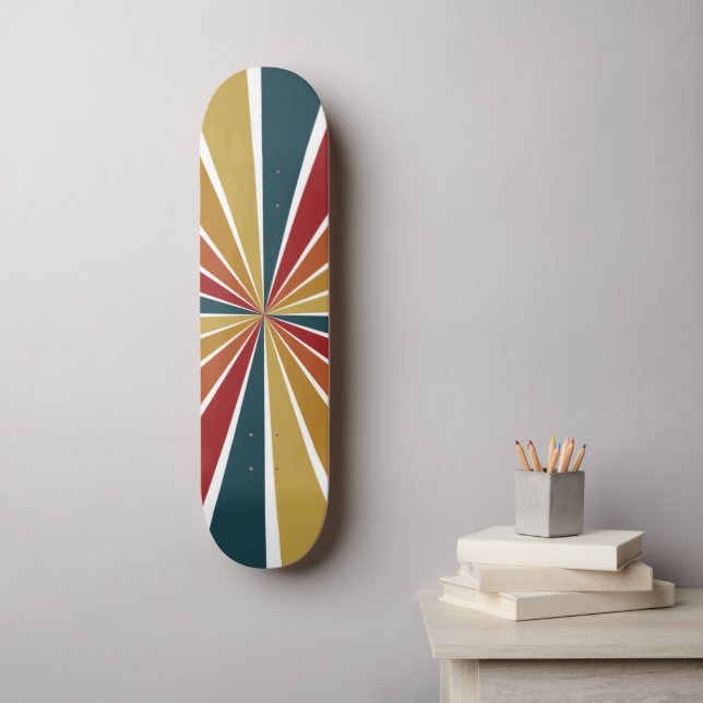 Retro Skateboard (Wandkunst)