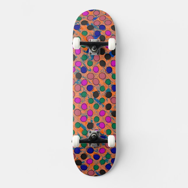 Retro Skateboard (Vorderseite)