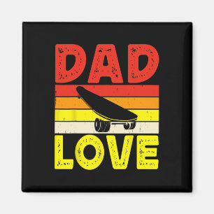 Retro-Skateboard-Silhouette Skateboarder Skate Magnet