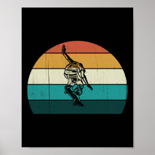 Retro Skateboarder - Vintage Skateboard Skater Sk8 Poster