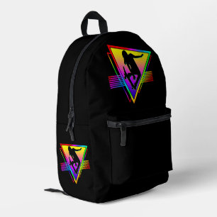Retro Skateboardfahrer Skater Bedruckter Rucksack