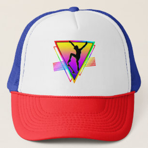 Retro-Skateboarding-Silhouette Skater Truckerkappe