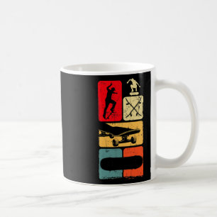 Retro Skater Skateboardfahren Skateboard Skateboar Kaffeetasse