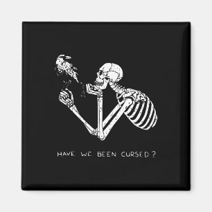 Retro Skeleton Halloween Kostümspass Beängstigende Magnet