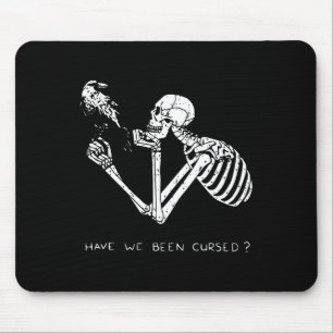 Retro Skeleton Halloween Kostümspass Beängstigende Mousepad
