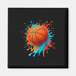Retro-Skelett-Spieler Liebhaber Sportteam Jungen K Magnet