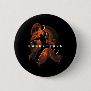 Retro-Skelett-Spielerliebhaber-Sportteam Jungen Mä Button
