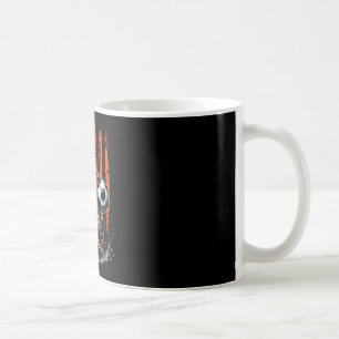 Retro-Skelett spielt Fußball USA-Flagge Grusel-Hal Kaffeetasse