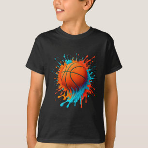 Retro Sketll Spieler Liebhaber Sportteam Jungen Ki T-Shirt