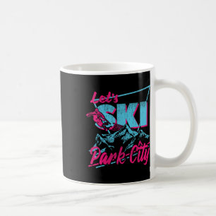 Retro-Ski-Bekleidung aus den 80er 90er Jahren Retr Kaffeetasse