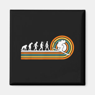 Retro-Ski-Evolution - Skisportliebhaber Magnet