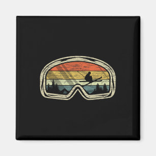 Retro Ski Goggles Mountain Snow Winter Sportgesche Magnet
