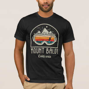 Retro Skifahren auf dem Berg Baldy California, T-Shirt