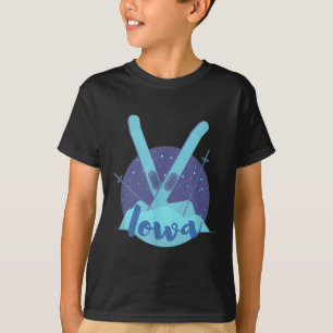 Retro-Skigrafik für Iowa Ski Resort T-Shirt