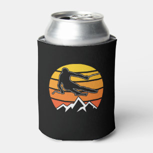 Retro Skiing Dosenkühler