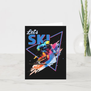 Retro-Skipulver Vintage Skischuhfarben verschleier Karte