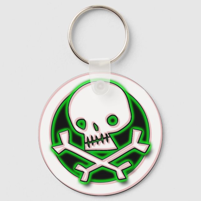 RETRO SKULL SCHLÜSSELANHÄNGER (Vorderseite)