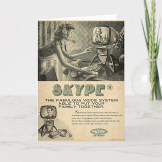 Retro Skype Social Media Ad by Send My Liebe Karte