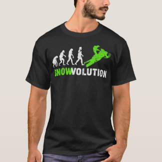Retro Sledge Snowmobile Evolution Etrem Winterspio T-Shirt