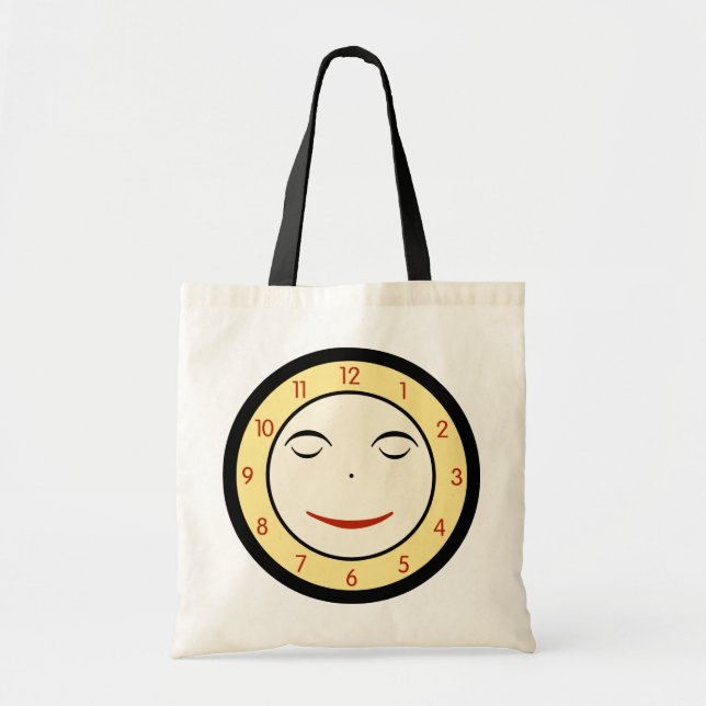 Retro Sleepy Uhr Tragetasche (Vorne)