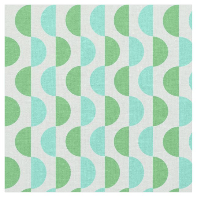 Retro-Slice-Teal-Stoff Stoff (Nahaufnahme)
