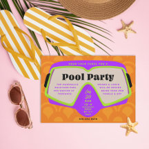 Retro Snorkel Pool Party