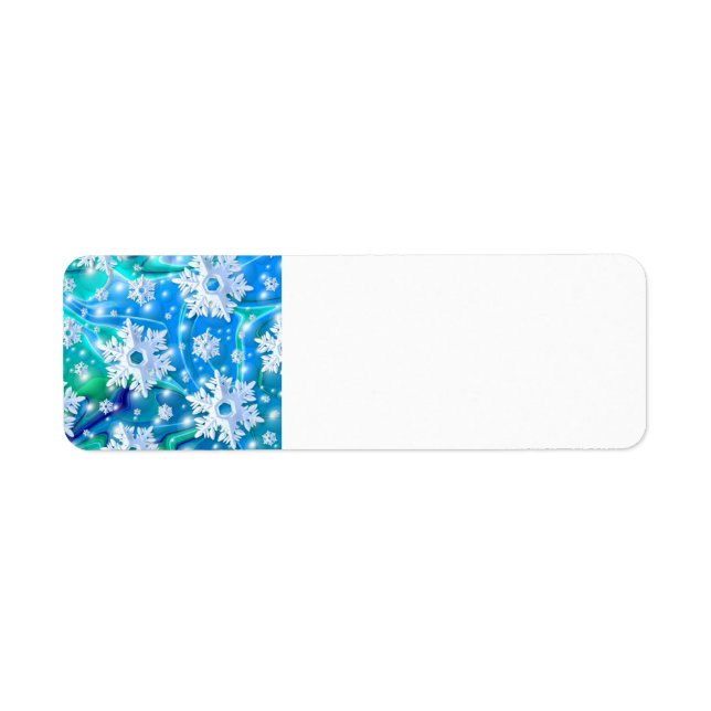 Retro Snow Address Labels (Vorne)