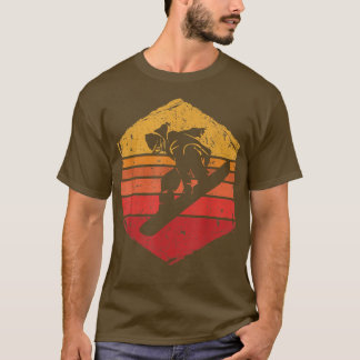 Retro Snowboard Apres Ski Snow Mountain Snowboardi T-Shirt
