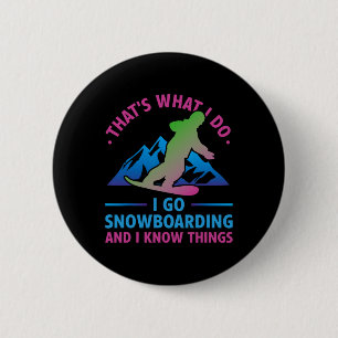 Retro Snowboard der 90er 80er Das ist, was ich mac Button