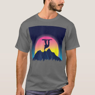 Retro Snowboard Ski Snowboarder Wintergeschenk T-Shirt